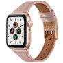 Mobigear Napoli Bracelet Cuir Apple Watch Fermeture boucle ardillon - 42/41/40/38 mm - Rose