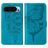 Mobigear Butterfly Housse Google Pixel 9 Etui Porte-Monnaie - Bleu