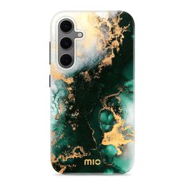 MIO Coque Samsung Galaxy S24 FE MagSafe Coque arrière Rigide - Green Marble