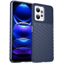 Mobigear Groove Coque Xiaomi Redmi Note 12 Coque arrière en TPU Souple - Bleu