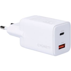 Cygnett Powerplus - Double USB / USB-C Power Delivery 65W - Blanc
