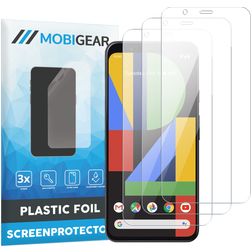 Mobigear Google Pixel 4 Protection d'écran Film - Compatible coque (Lot de 3)