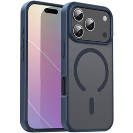 Mobigear Shockproof Coque iPhone 17 Pro MagSafe Coque arrière Rigide - Cyan Blue