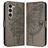 Mobigear Butterfly Housse Samsung Galaxy Z Fold 6 Etui Porte-Monnaie - Gris