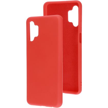 Mobiparts Coque Samsung Galaxy A32 5G Coque arrière en Silicone - Scarlet Red