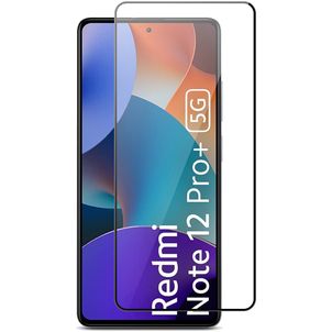 Mobigear Premium Xiaomi Redmi Note 12 Pro Plus Verre trempé Protection d'écran - Compatible Coque - Noir