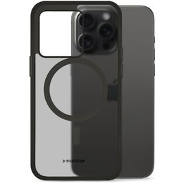 Mobilize Hybrid Coque iPhone 15 Pro Max MagSafe Coque arrière Rigide Anti-Chocs - Noir