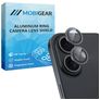 Mobigear Single iPhone 16 Plus Verre trempé Protection Objectif Caméra - Compatible Coque - Noir