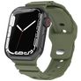 Mobigear Sport Armor Bracelet Silicone Apple Watch Fermeture à clou et passant - 42/41/40/38 mm - Olive