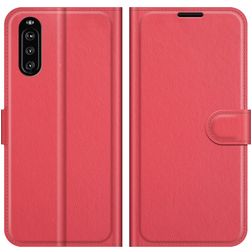 Mobigear Classic Sony Xperia 10 III Étui Portefeuille - Rouge