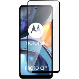 Mobigear Premium Motorola Moto G22 Verre trempé Protection d'écran - Compatible Coque - Noir