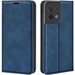 Mobigear Retro Slim OPPO Reno 8 5G Étui Portefeuille - Bleu foncé