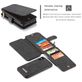 Caseme 007 Housse iPhone XS Etui avec Coque Détachable Porte-Monnaie - Noir
