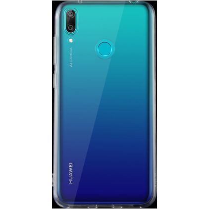 Mobigear Ultra Thin Coque Transparente Huawei Y7 (2019) Coque arrière en TPU Souple Extra-fin - Transparent