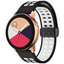 Mobigear Sport Plus Mag Bracelet Silicone Smartwatch Fermeture magnétique - Connexion universelle de 22 mm - Noir / Blanc