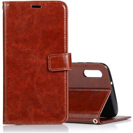 Mobigear Wallet Housse Samsung Galaxy A10 Etui Porte-Monnaie - Marron