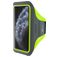 Mobiparts Comfort Fit Brassard Téléphone iPhone 11 Pro Brassard Coque de Sport en Neoprène - Neon Green