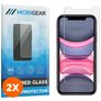 Mobigear iPhone XS Verre trempé Protection d'écran - Compatible Coque (Lot de 2)