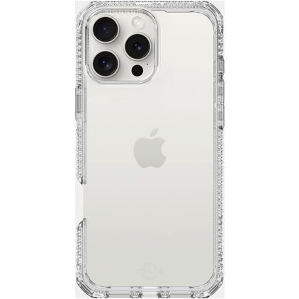 ITSKINS Level 2 SpectrumClear R Coque Transparente iPhone 16 Pro Max Coque arrière en TPU Souple Anti-Chocs - Transparent