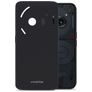 Mobilize Rubber Gelly Coque Nothing Phone (2a) Coque arrière en TPU Souple - Matt Black