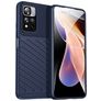 Mobigear Groove Coque Xiaomi Redmi Note 11T Coque arrière en TPU Souple - Bleu