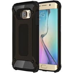 Mobigear Outdoor Coque Samsung Galaxy S6 Edge Coque arrière Rigide Anti-Chocs - Noir