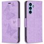 Mobigear Butterfly Housse Samsung Galaxy A54 Etui Porte-Monnaie - Violet