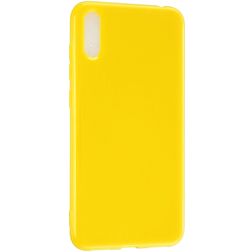 Mobigear Colors Coque Huawei Y7 Pro (2019) Coque arrière en TPU Souple - Jaune