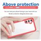 Mobigear Crystal Coque Samsung Galaxy A54 Coque arrière Rigide - Transparent / Rouge