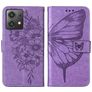 Mobigear Butterfly Housse Motorola Moto G84 Etui Porte-Monnaie - Violet