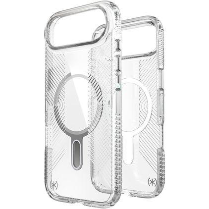 Speck Presidio Perfect Clear Grip Transparent iPhone Air MagSafe Plastique rigide Coque arrière Antichoc - ClickLock