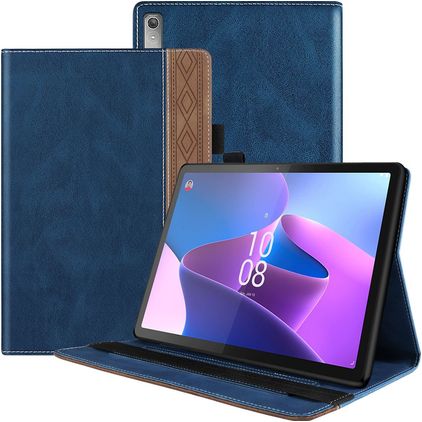 Mobigear Folio Coque Lenovo Tab P11 Pro Gen 2 Etui + Porte-crayon - Bleu