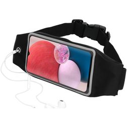 Mobiparts Comfort Fit Belt Brassard Téléphone Samsung Galaxy A13 4G Ceinture Coque de Sport en Neoprène - Noir