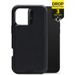 Mobilize Defender Coque iPhone 16 Pro Coque arrière Rigide Anti-Chocs - Noir