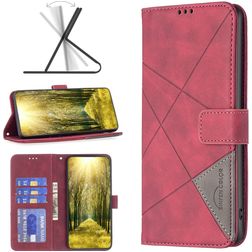 Mobigear Rhombus Google Pixel 7a Étui Portefeuille - Rouge