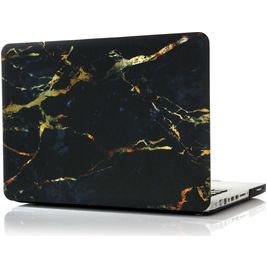 Mobigear Marble MacBook Pro 13 Pouces (2008-2012) Coque - Noir / Marron - Model A1278