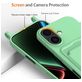 Mobigear Lanyard Card iPhone 17 Coque avec cordon en Silicone et Porte-Cartes - Vert