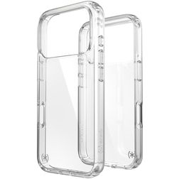 Speck Presidio Perfect Clear Coque Transparente iPhone 17 Pro Coque arrière Rigide Anti-Chocs - Transparent