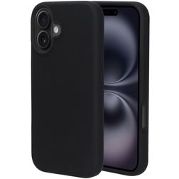 Mobiparts iPhone 16 Silicone Coque arrière - Noir