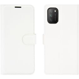 Mobigear Classic Housse POCO M3 Etui Porte-Monnaie - Blanc