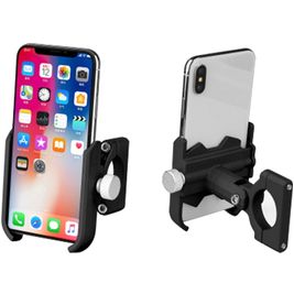 Mobigear AluGrip Support Vélo / Moto Guidon Pince Universel - Noir