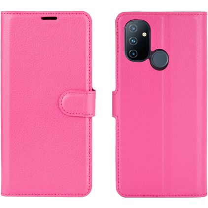 Mobigear Classic Housse OnePlus Nord N100 Etui Porte-Monnaie - Magenta