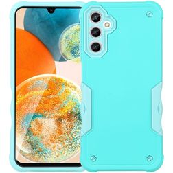 Mobigear Non-slip Armor Samsung Galaxy A14 Plastique rigide Coque arrière Antichoc - Turquoise