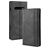Mobigear Sensation Housse Samsung Galaxy S10 Plus Etui Porte-Monnaie - Noir