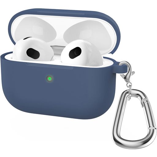 Mobigear Classic Coque Apple AirPods 3 Coque en Silicone Souple - Bleu