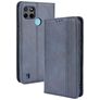 Mobigear Sensation Housse Realme C25Y Etui Porte-Monnaie - Bleu