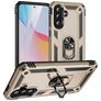 Mobigear Armor ring Coque Samsung Galaxy A37 Coque arrière Rigide Anti-Chocs avec Anneau-Support - Or