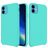 Mobigear Rubber Touch Coque iPhone 11 Coque arrière en Silicone - Turquoise