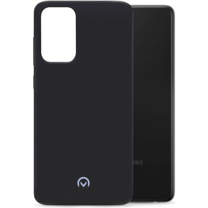 Mobilize Rubber Gelly Coque Samsung Galaxy A52s 5G Coque arrière en TPU Souple - Matt Black
