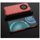Mobigear Honeycomb Coque HONOR Magic 4 Pro Coque arrière Rigide Anti-Chocs - Rouge